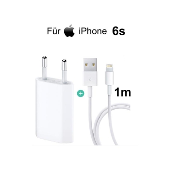 iPhone 6s USB Ladegerät Netzteil 5W + Lightning Ladekabel 1m